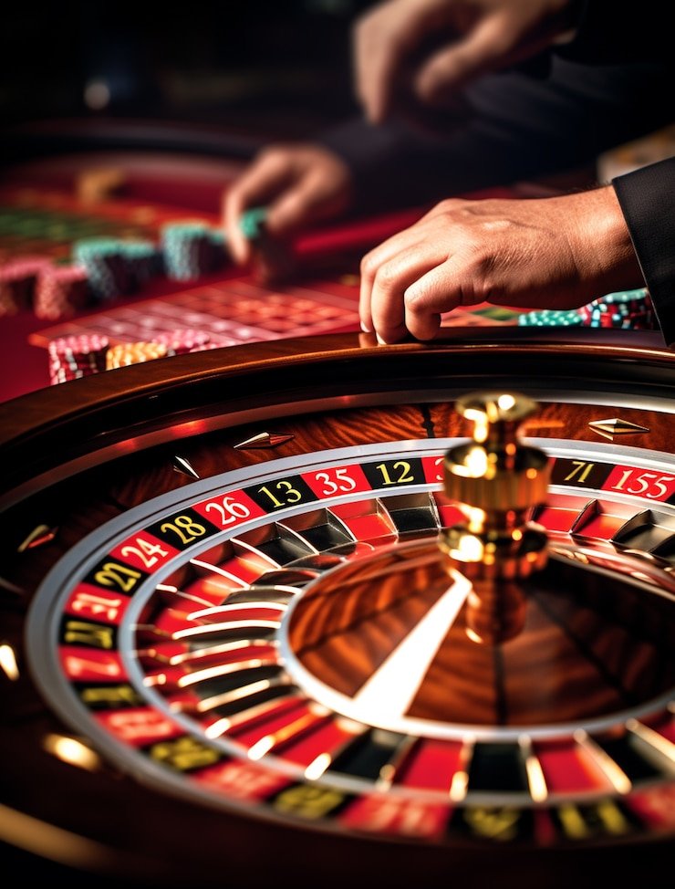 Permainan Roulette dengan studio multi-kamera